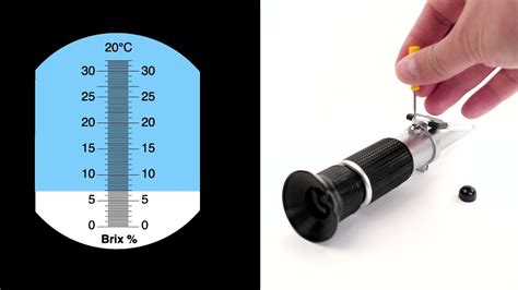 20 refractometer calibration solution|how to calibrate brix refractometer.